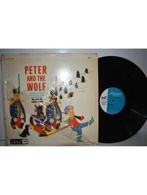 Vintage Vinyl Peter And The Wolf 1962 LP James Pease Symphony Bowl Orchestra